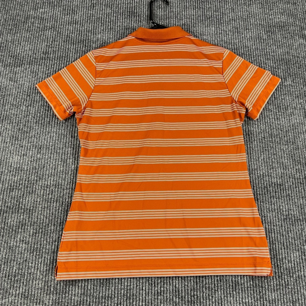 Texas Longhorns Polo Shirt Womens Medium Orange Striped Short Sleeve Nike SEC - Picture 12 of 13